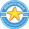 Blue swimming lesson badge