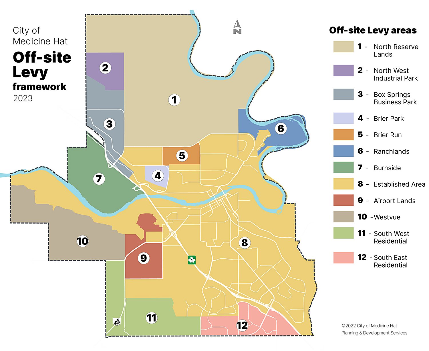 off-site levy map 2023