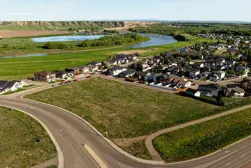 alt="Aerial view of 21 Ranchlands Boulevard NE"