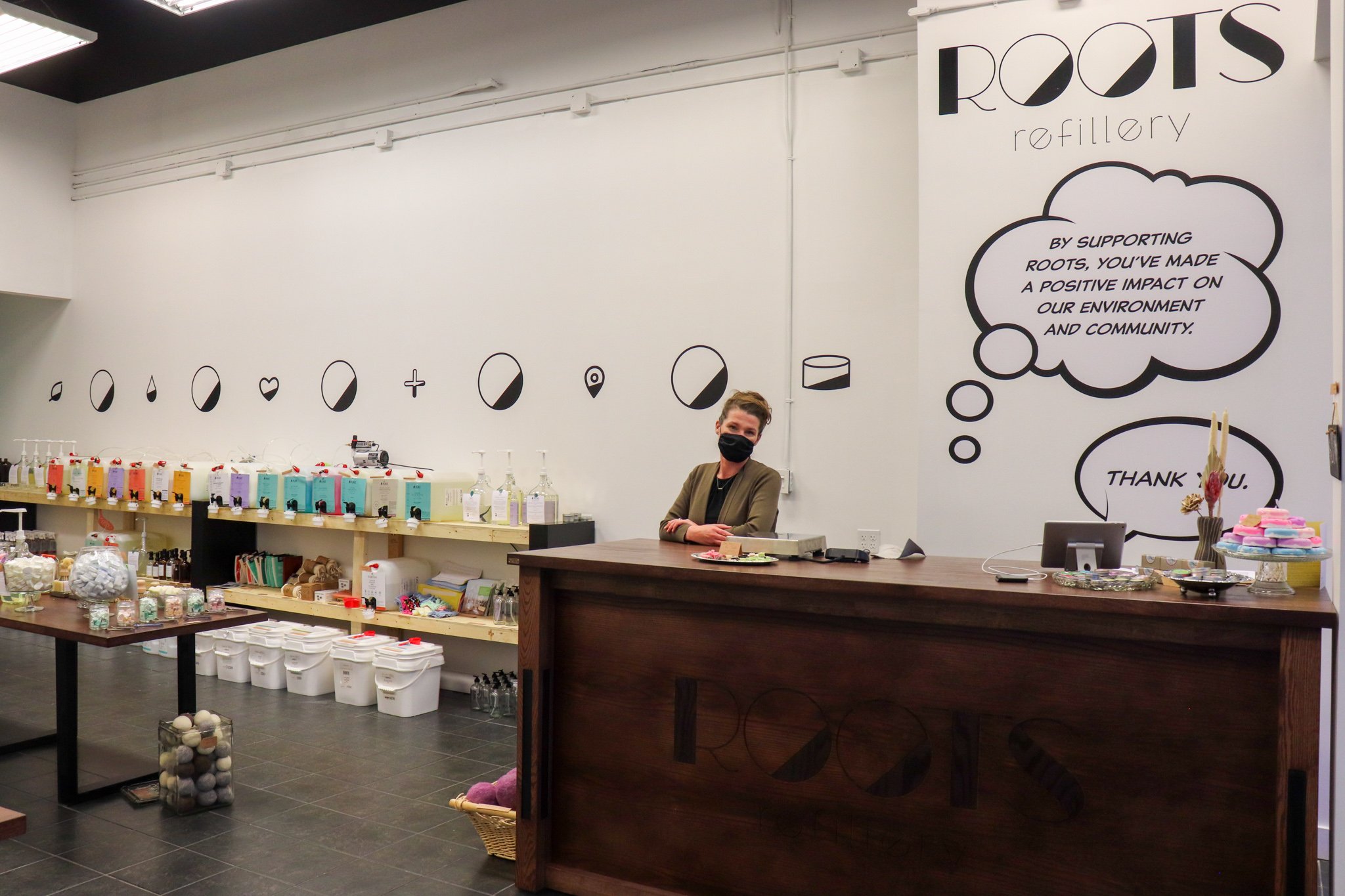 Co-owner, Crystal Metz, Roots Refillery.