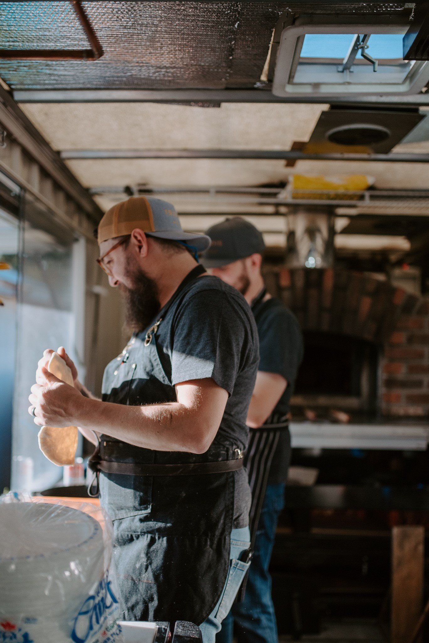 Owners Kris Nicholas and Brandon de Roaldes, Gypsy Girl Pizza.