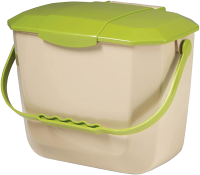 Kitchen food waste bucket Photo of a food waste compost bucket