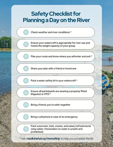 Safety checklist for planning a day on the river