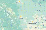 alt="Map of Southeastern Alberta"