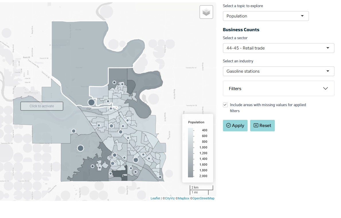 interactive data map