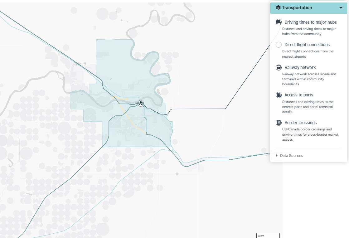 Interactive Transportation Map